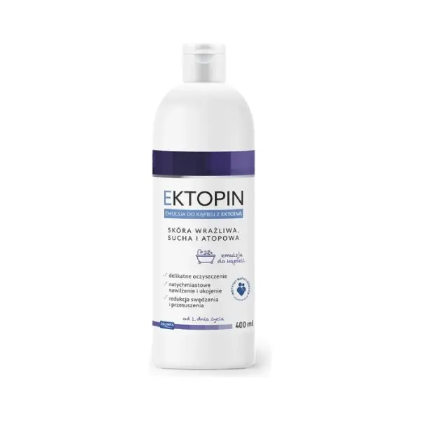 EKTOPIN Emulsja do kąpieli z ektoiną, 400ml