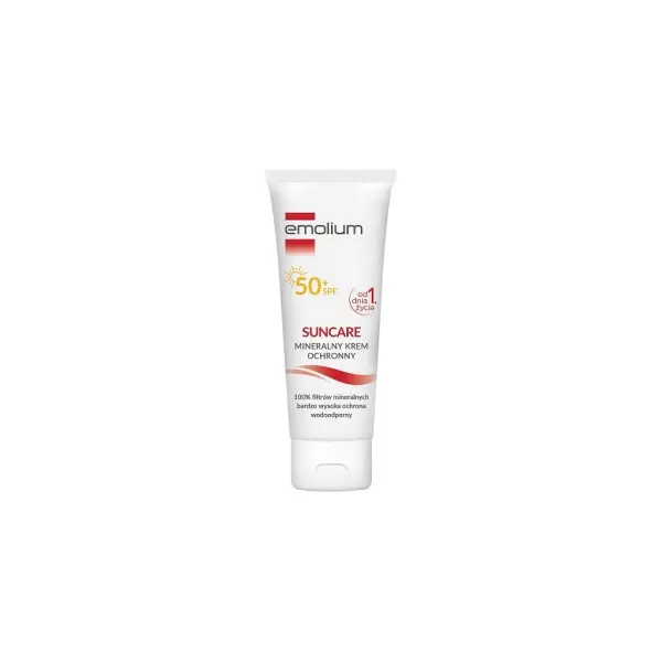 EMOLIUM SUNCARE Mineralny Krem ochronny SPF50+ od 1 dnia życia 50ml