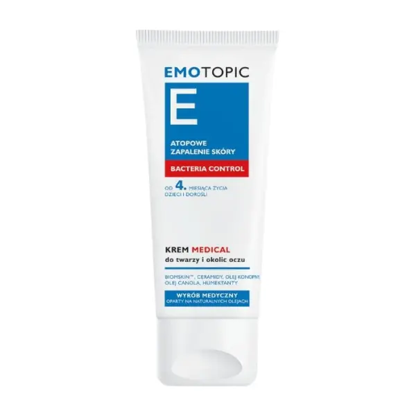 EMOTOPIC Bacteria Control Krem do twarzy i okolic oczu, 50 ml