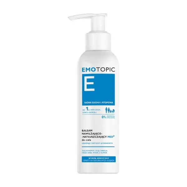 EMOTOPIC Med+ Balsam do ciała nawilżająco-natłuszczający, 190 ml