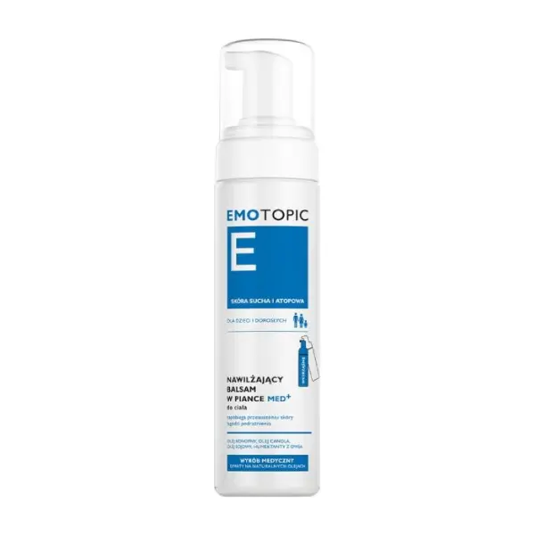 EMOTOPIC Med+ Balsam-pianka do ciała nawilżający, 200 ml