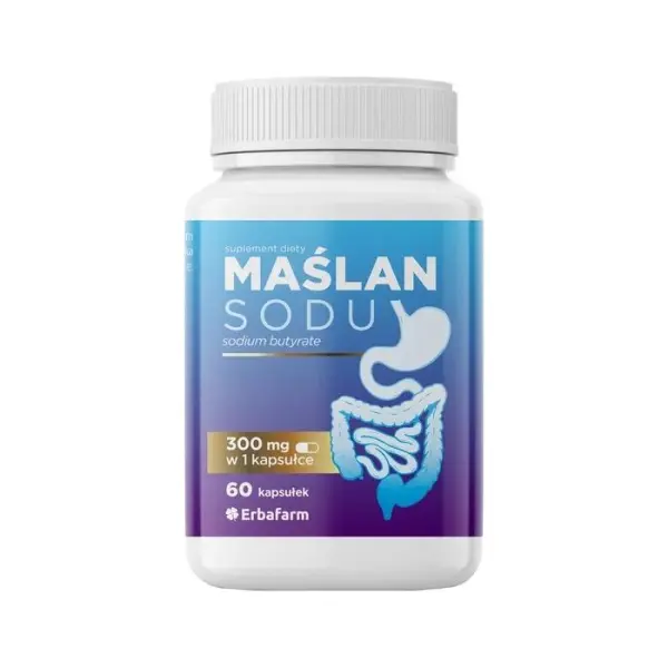 ERBAFARM Maślan Sodu 300, 60 kapsułek