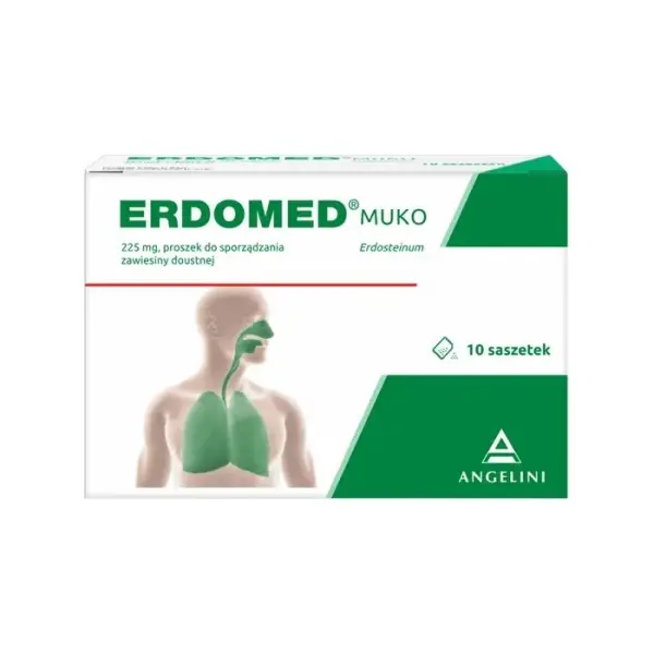 ERDOMED Muko 0,225g, 10 saszetek