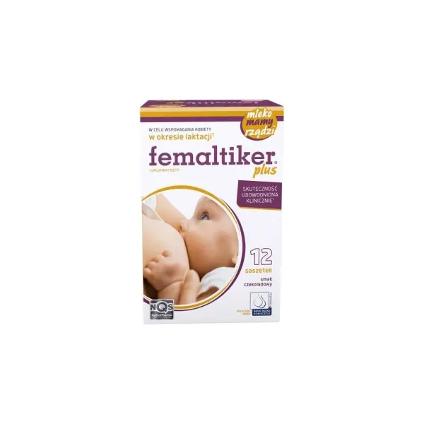 Femaltiker plus smak czekoladowy 12 saszetek