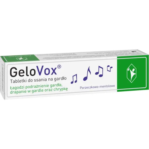 GeloVox porzeczkowo mentolowe 20 tabletek do ssania