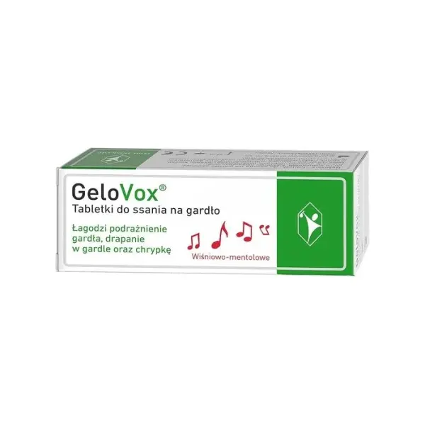 GELOVOX wiśnia-mentol tabletki do ssania, 10 sztuk
