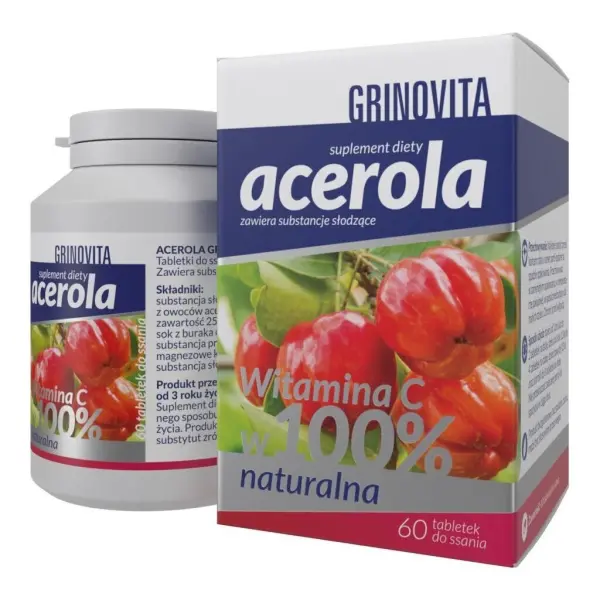 Grinovita Acerola 60 tabletek