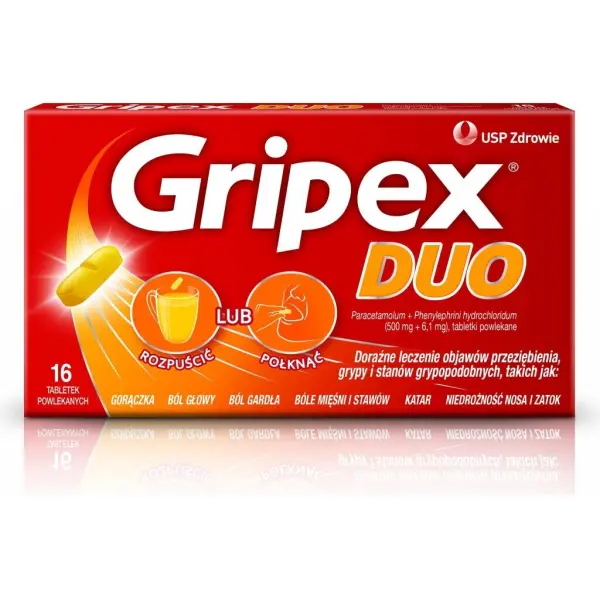 Gripex Duo 16 tabletek