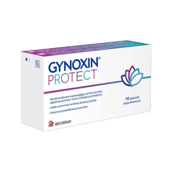 Gynoxin Protect, globulki dopochwowe, 10 sztuk