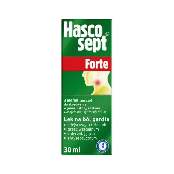 HASCOSEPT Forte aerozol 3mg/ml, 30 ml