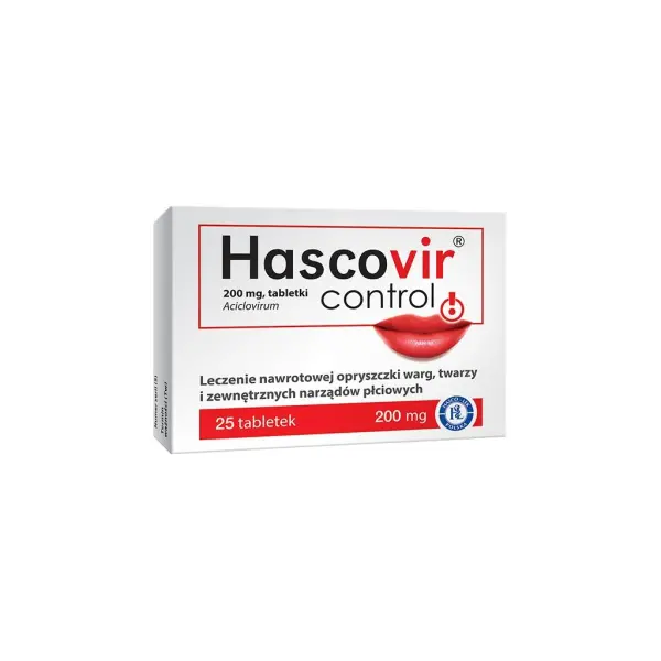 Hascovir Control 200 mg 25 tabletek