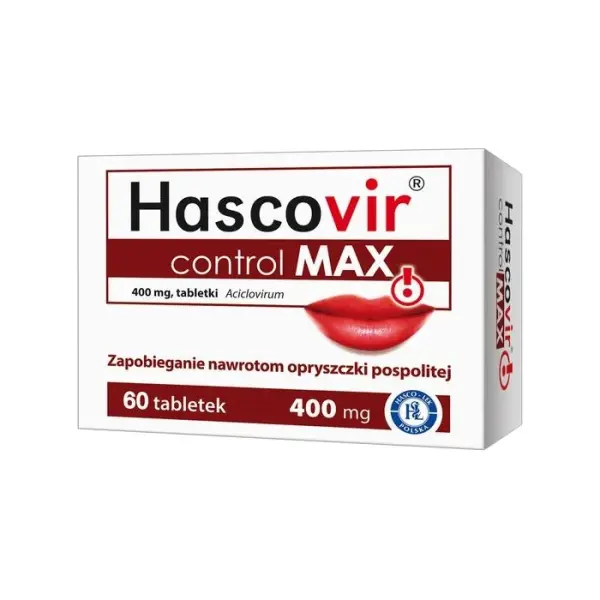 Hascovir Control Max 400 mg, 60 tabletek