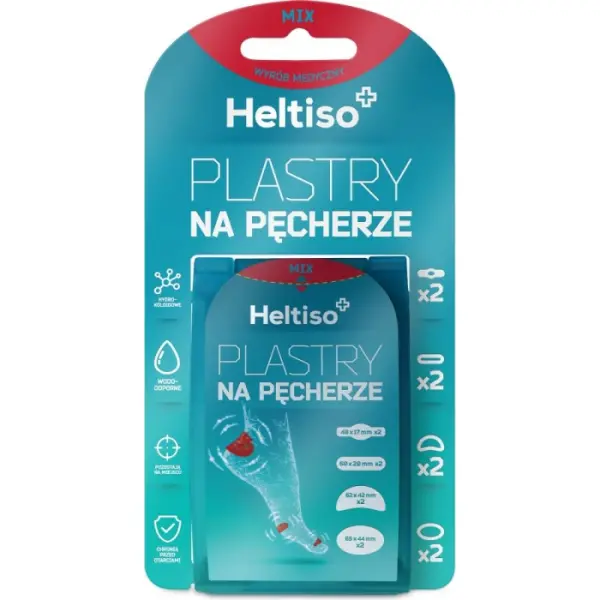 Heltiso plastry na pęcherze mix 8 sztuk