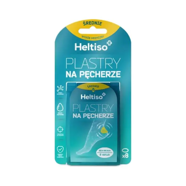 Heltiso plastry na pęcherze średnie 8 sztuk