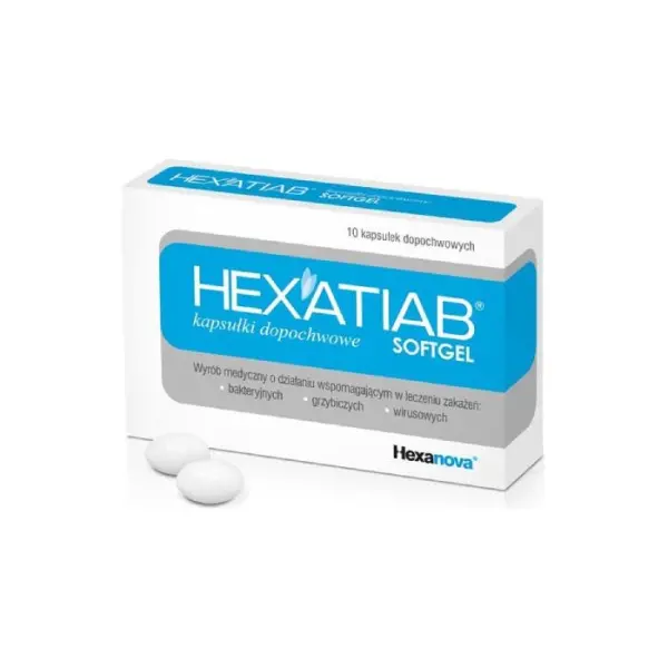 Hexatiab,10 kapsułek dopochwowych