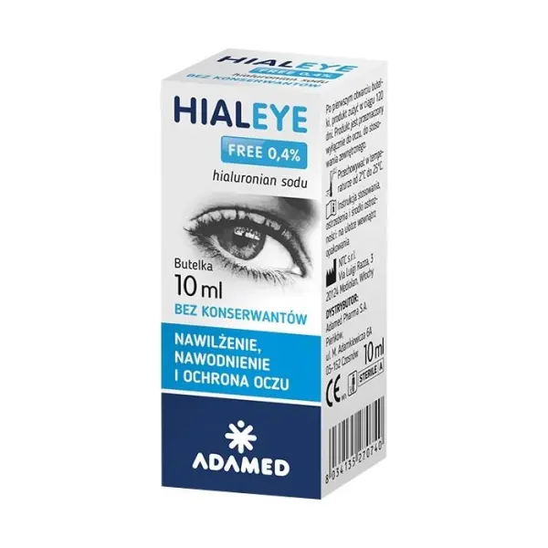 HIALEYE FREE 0,4% krople do oczu 10 ml