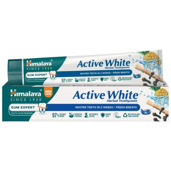 HIMALAYA Ziołowa pasta wybielająca w żelu Active White, 75 ml