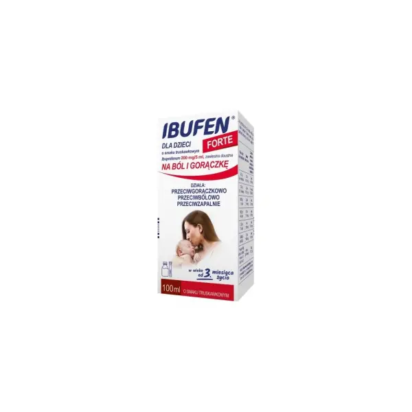 Ibufen dla dzieci Forte smak truskawkowy 100ml