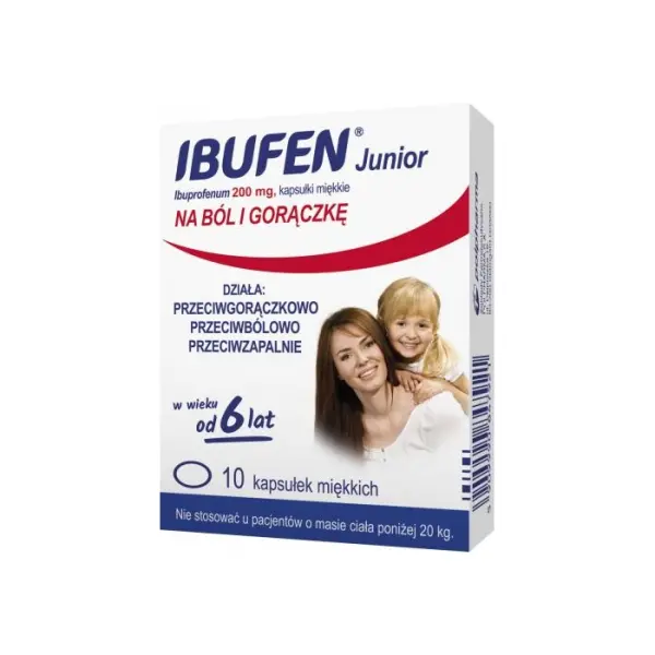 IBUFEN Junior 200 mg, 10 kapsułek