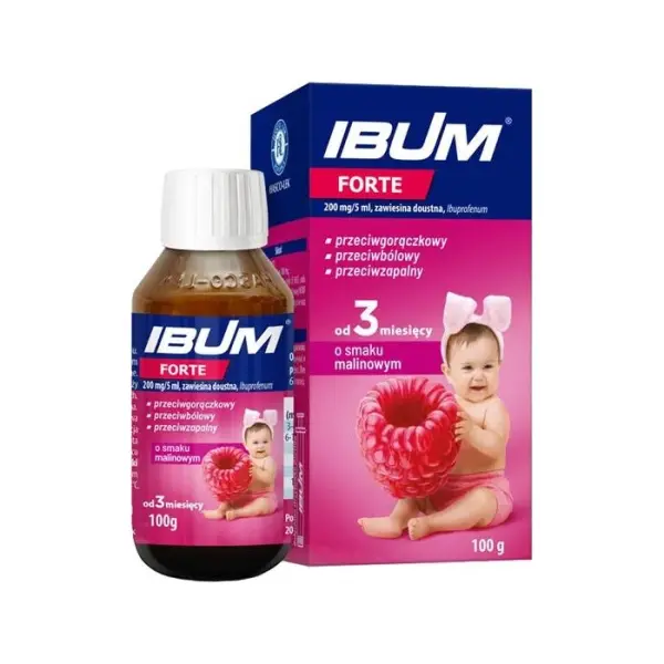 Ibum Forte 0,2 g/5ml  malina zawiesina doustna 100 g