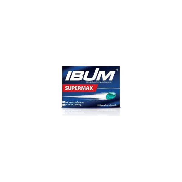 Ibum Supermax 0,6g 10 kapsułek