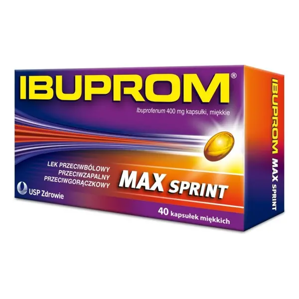 Ibuprom MAX Sprint  400 mg 40 kapsułek