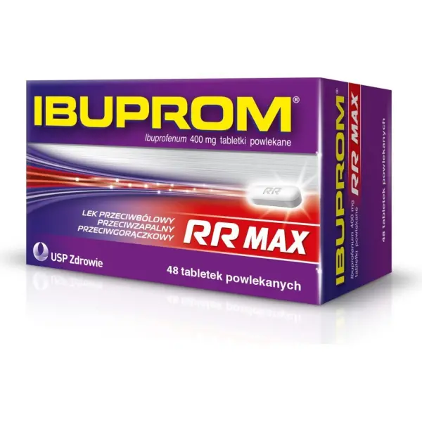 Ibuprom RR MAX 400mg, 48 tabl;etek powlekanych