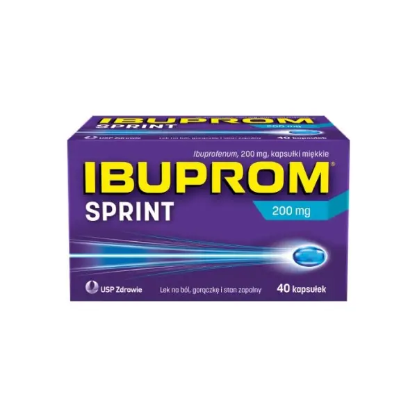 IBUPROM SPRINT 200 mg, 40 kapsułek miękkich