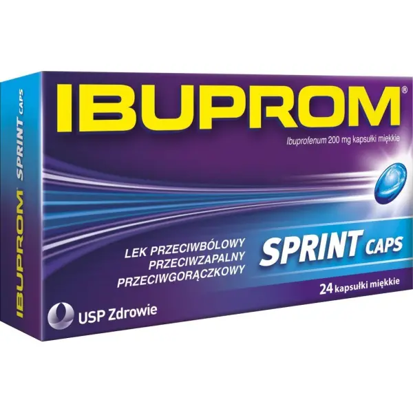 Ibuprom Sprint 200mg, 24 kapsułki