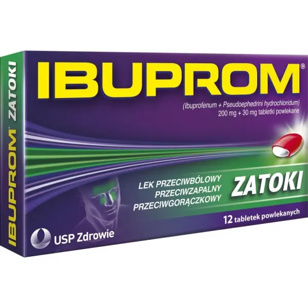 Ibuprom Zatoki 12 tabletek