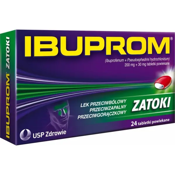 Ibuprom Zatoki 24 tabletki