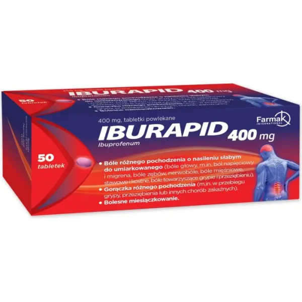 Iburapid 400 mg 50 tabletek powlekanych