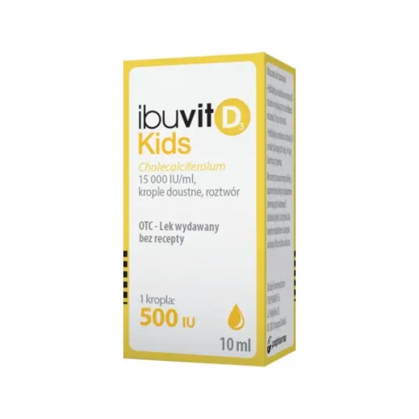 IBUVIT D3 Kids 15000 IU krople doustne, 10 ml