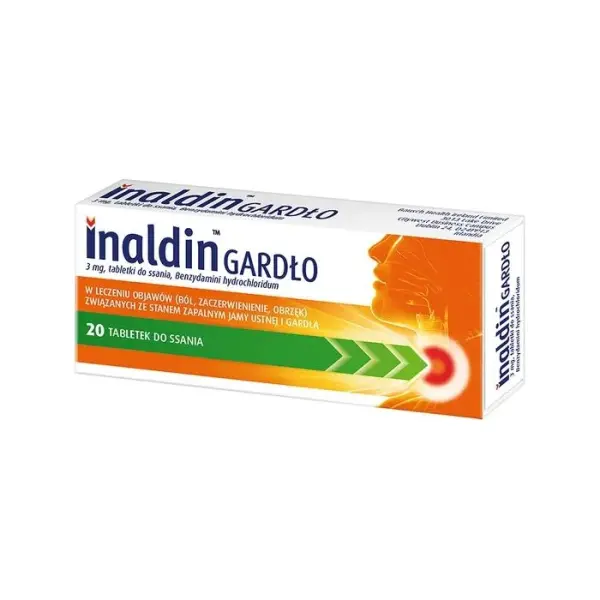 INALDIN GARDŁO, 3 mg, 20 tabletek do ssania
