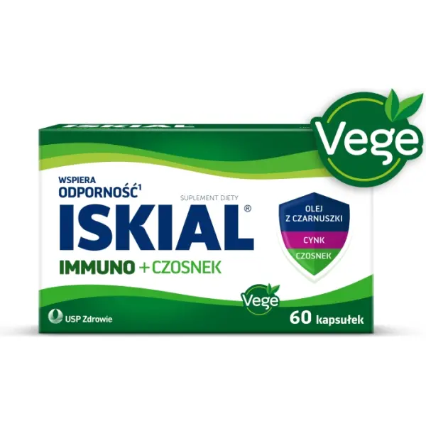 Iskial Immuno + Czosnek 60 kapsułek