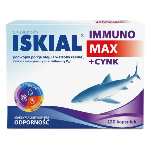 Iskial immuno max + cynk 120 kapsułek