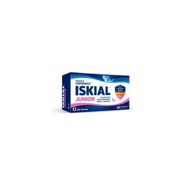 Iskial Junior 3+ 60 kapsułek do żucia