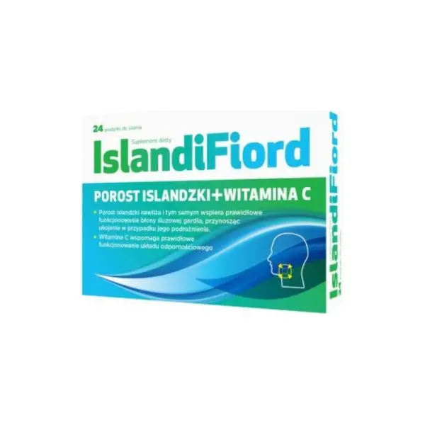 ISLANDIFIORD pastylki do ssania, 24 sztuki