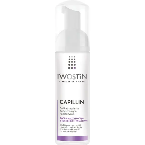 IWOSTIN CAPILLIN Pianka oczyszczająca na naczynka 165 ml
