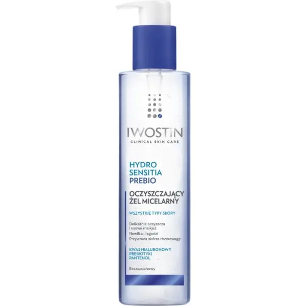 IWOSTIN HYDRO SENSITIA PREBIO Żel micelarny 200 ml