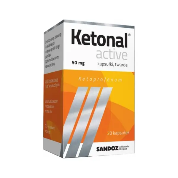 Ketonal Active 50 mg 20 kapsułek
