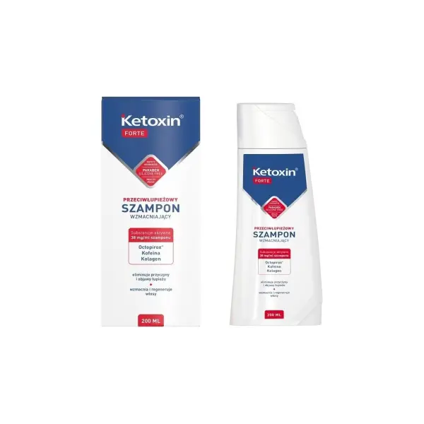 KETOXIN Forte szampon przeciwłupieżowy wzmacniający 200ml