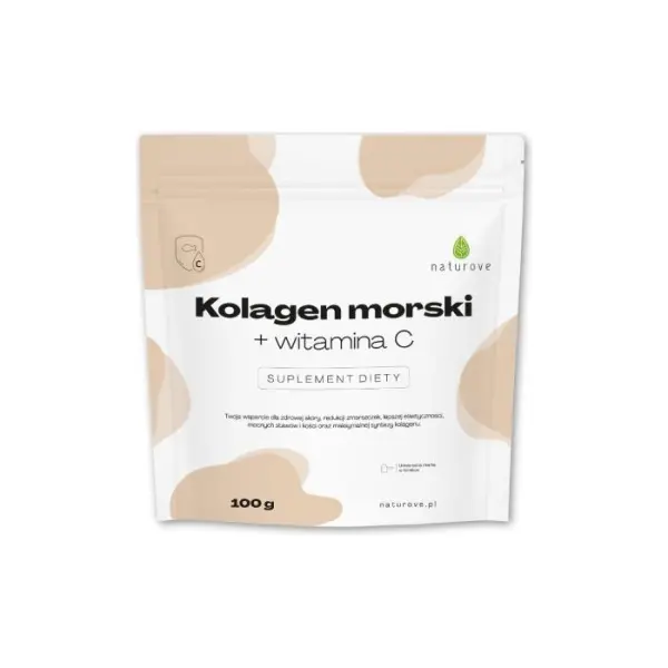Kolagen morski z witaminą C naturove, 100 g