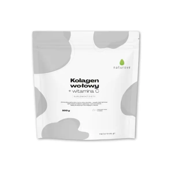 Kolagen wołowy z witaminą C naturove, 500 g