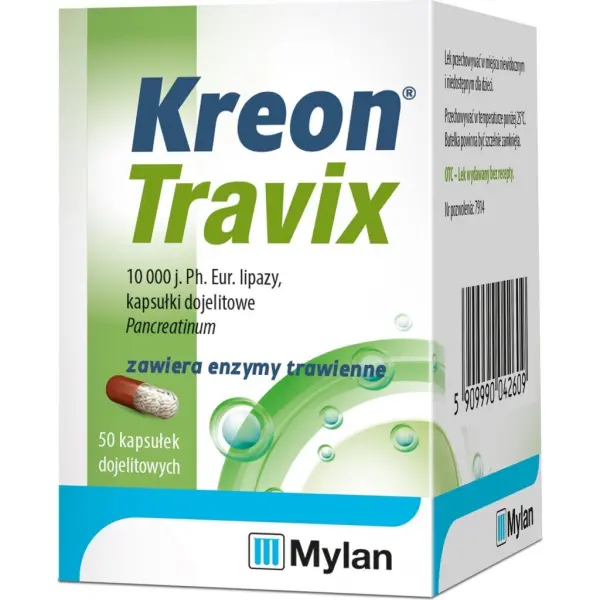Kreon Travix (Kreon 10 000) 50 kapsułek