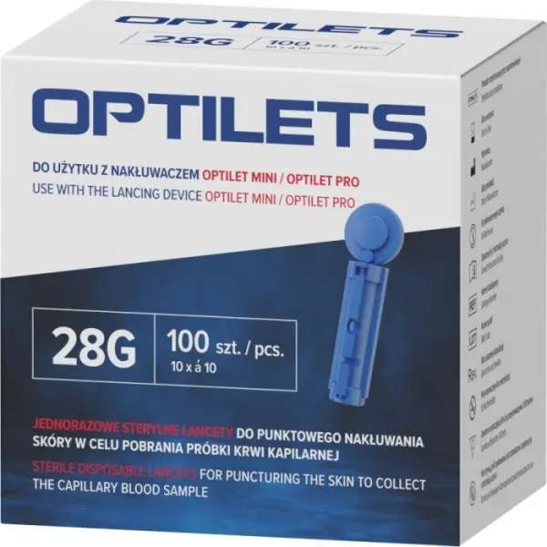 Lancety OPTILETS 100 sztuk