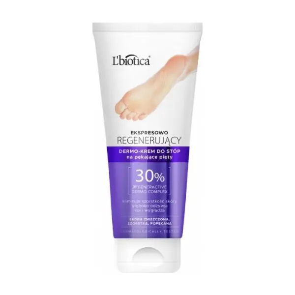 L'BIOTICA Dermo-krem na pękające pięty, 100 ml