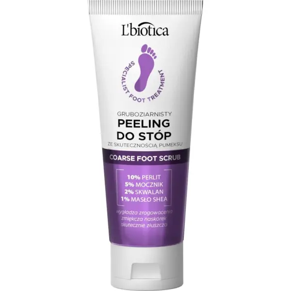 L'BIOTICA Gruboziarnisty Peeling do stóp  75g