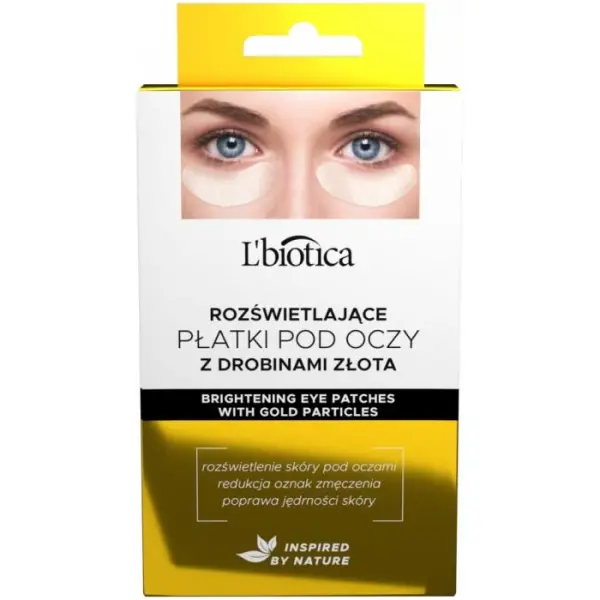 L'BIOTICA Rozświetlające płatki pod oczy, 6 sztuk