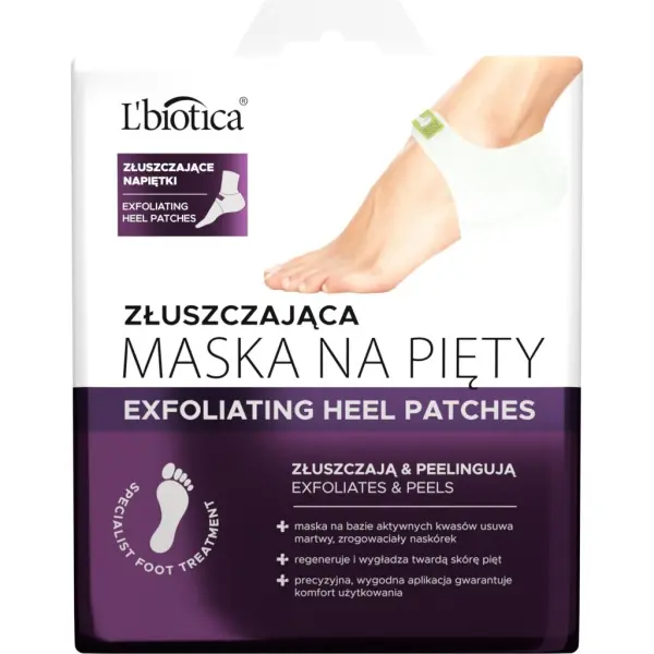 L'BIOTICA Złuszczająca maska na pięty